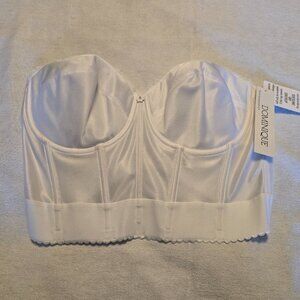 Dominique Womens 36DD E Backless Strapless Juliette Satin Longline Bustier Bra